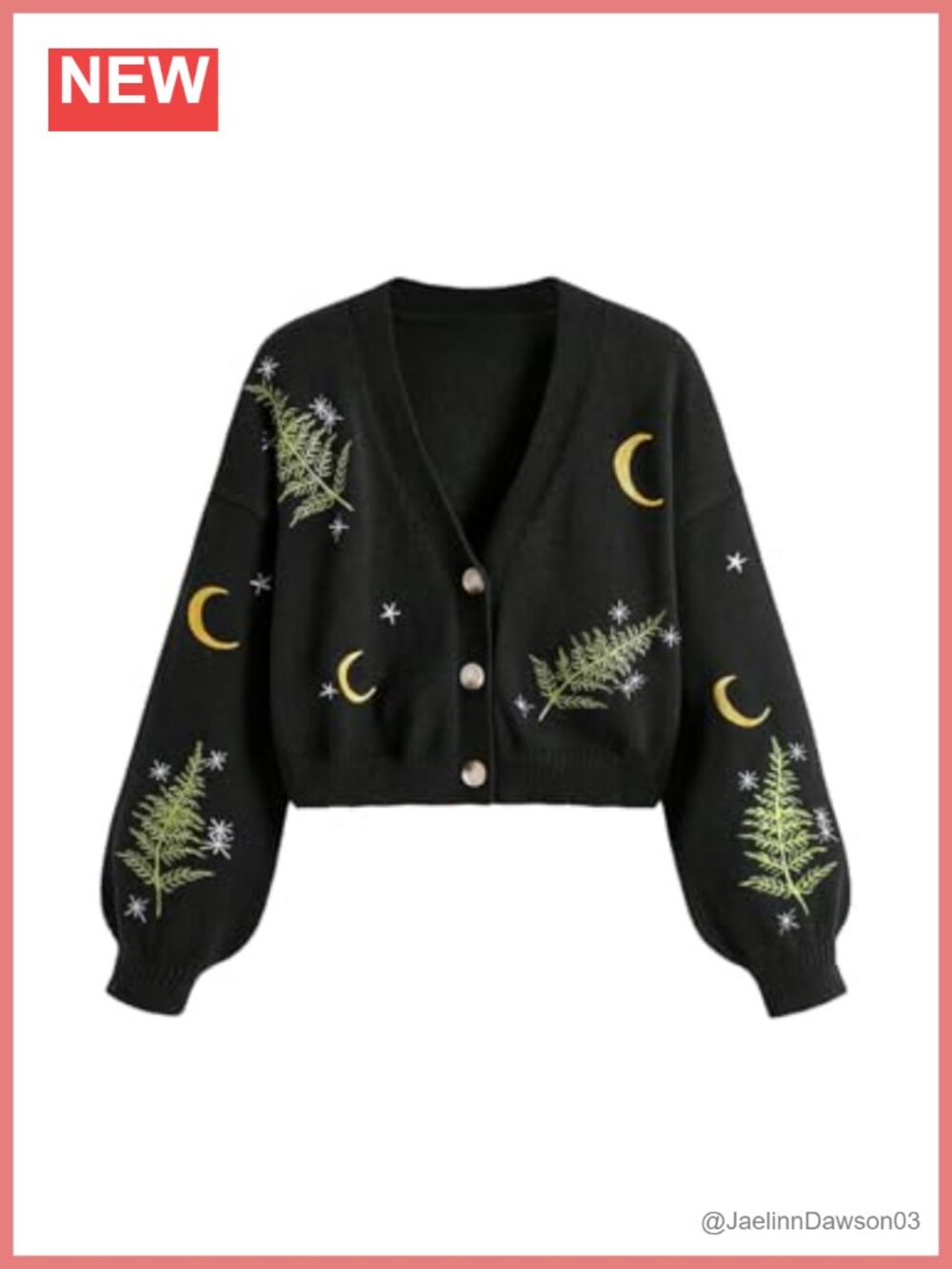 Goth Button Up Cardigan Halloween Sweater Witchy Clothes